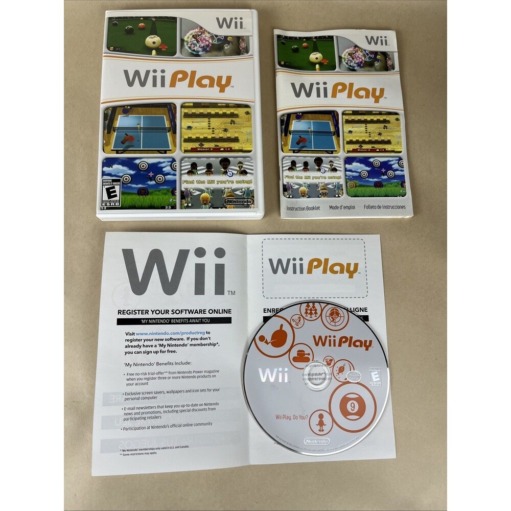 Wii PLAY Nintendo Wii Complete In Box